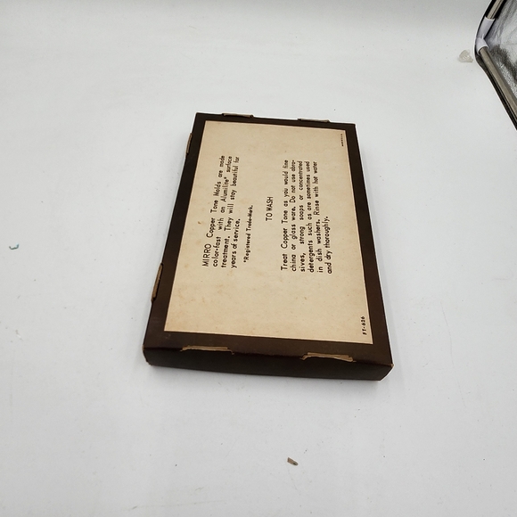 6 Mirro Vintage Retro Copper tone Molds Heart rabbit country wall decor w/ box - Picture 8 of 8